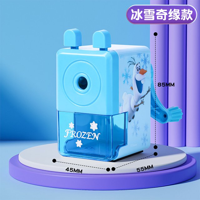Sacapuntas de Spiderman de Disney, sacapuntas de Elsa Stitch Lotso, cuchillo de lápiz, sacapuntas de manivela, suministros escolares para estudiantes y niños, papelería