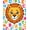 Orange, Pattern 1, variant on ODIKA 5'x7' Machine Washable Non-Slip Area Rug, Safari Pride Leader Educational Play Alphabet Learning High Traffic Rug, Orange, 690110