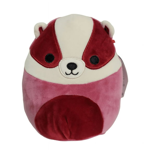 Squishmallows Official Kellytoys Plush 7.5 Inch Matias the Burgundy Red Badger Ultimate Soft Plush Stuffed Toy