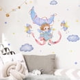 thumbnail image 2 of 2 sets of fairy clouds, moon, stars, wallpaper, background wall, room decoration, wall decal, sticker, 2 of 5