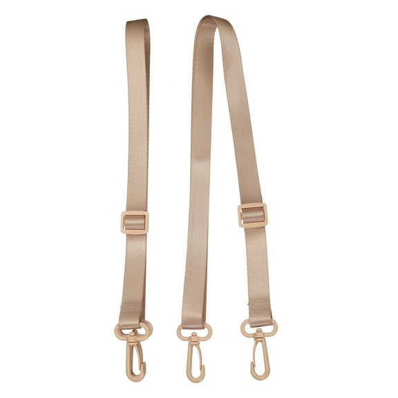 Water Bottle Holder Lanyard, Polyester Water Bottles Sling Strap Adjustable Water Bottles Holder Shoulder for Outdoor Camping Walking, Khaki/2 PCS