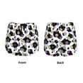 thumbnail image 3 of Pofeuu Daisies Flowers Print Women's Athletic Shorts Running Workout Shorts Tummy Control Quick Dry Gym Shorts with Pockets Double layer sports shorts-Large, 3 of 7