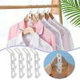 thumbnail image 4 of TIELUTT Clothes Hanger Connector Hooks 2024 Space Saving Hanger Extender Hooks Closet Clear Zip Containers for Clothes Yarn Organization Large Storage Closet Linen Closet Storage Blanket Shelf Storag, 4 of 7