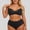 #0255-Black, variant on Women's Plus Size Floral Embroidered Bra Set, Underwire Thin Cup Demi, Breathable Mesh Embroidery Trim, Matching Panty Full Coverage for Daily Casual Gift