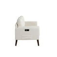 thumbnail image 5 of Elm & Oak Nathanial Sofa with Side Pocket and USB, Off-White Fabric, 5 of 10