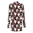 thumbnail image 4 of Cavosen Christmas Cardigan for Women Open Front Longline Outfits Long Sleeve Cute Graphic Stretch Comfortable Clothes, 4 of 4
