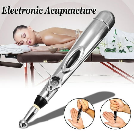[1-2PCS]Electronic Meridian Pen Energy Massager Pen with 2 Types Head Acupuncture Pen Body Pain Relief Health (Best Uses For Acupuncture)