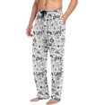 thumbnail image 5 of FREEAMG Computer Game Doodles Pajama Pants for Men, Men's Separate Bottoms, Comfortable Lounge Pants for Men（655）, 5 of 7