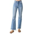 thumbnail image 2 of Risen Jeans - High Rise Vintage Frayed Hem Flare - RDP1277, 2 of 9