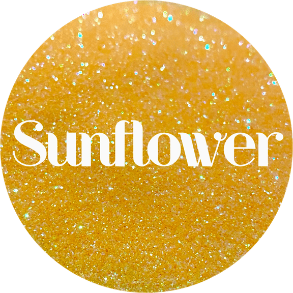 Glitter Heart Co. Glitter - High Quality Polyester Glitter - Iridescent Yellow - Sunflower - 2 oz Bag