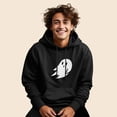 thumbnail image 3 of Dalix Giant Ghost Embroidered Hoodie Soft Fleece Hood Sweatshirt Mens in Black 2XL XX-Large, 3 of 5