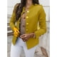 thumbnail image 3 of ZHAOCHENG Blazer negro informal con botones para mujer, chaqueta ajustada de manga larga para primavera, abrigo de oficina gris para mujer, envío directo de ropa, 3 of 5