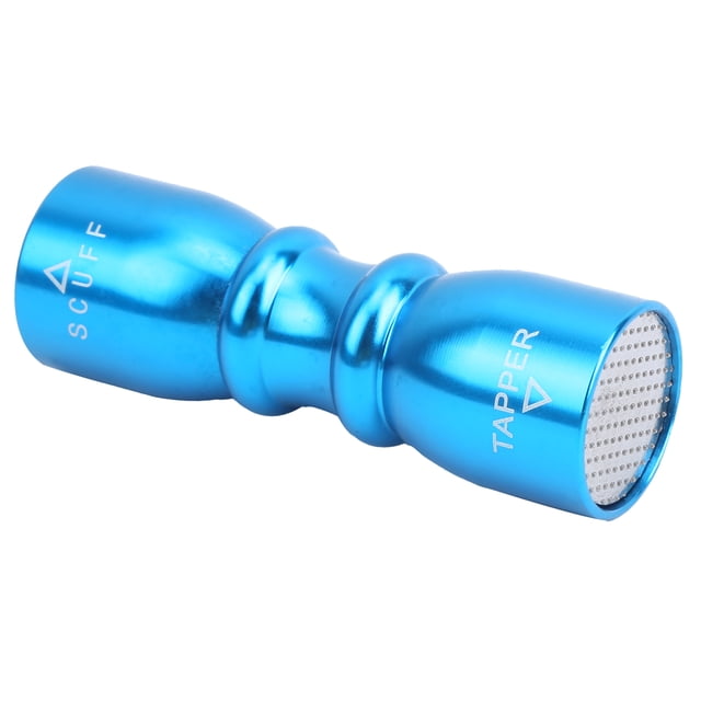 Herramienta 3 en 1 para puntas de taco de billar, moldeador de puntas de taco de billar, kit de herramientas de reparación de acero inoxidable, azul