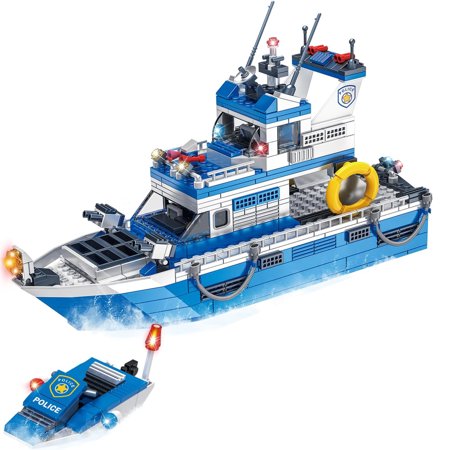 Syrinx City Boat STEM Building Blocks Sets - Great Gift for Boys and Adults