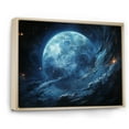 thumbnail image 2 of Designart "Deep Blue Neptune An Oceanic World II" Neptune Floater Framed Canvas Print, 2 of 7