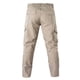 thumbnail image 5 of Pantalones largos de moda para hombre, casuales, de color sólido, cargo, con bolsillos y cremallera, pantalones largos de poliéster para hombre., 5 of 6