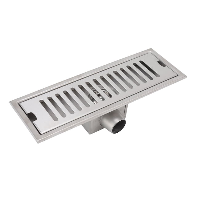 Drenaje de Piso Rectangular ANGGREK Acero Inoxidable 12 Pulgadas