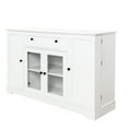 thumbnail image 5 of Buffet Cabinet In White Finish - Modern Sideboard For Kitchen & Dining Storage With Drawer, 5 of 6