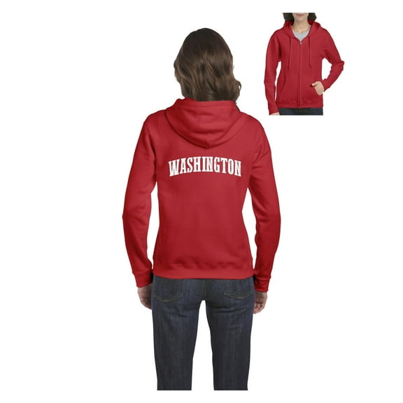 Women's Sweatshirt Full-Zip Pullover - Washington