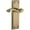 Vintage Brass, variant on Grandeur 821303 Fifth Avenue Solid Brass Rose Right Handed Privacy Door Lever Set - Nickel