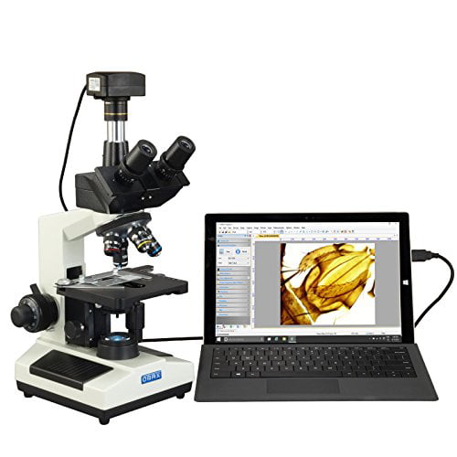 OMAX 40X-2000X Lab Binocular Biological Compound LED Microscope w Vinyl Carrying Case 
