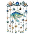 thumbnail image 2 of Wind Chime,Dolphin Pattern Acrylic Hanging Suncatcher 45 Inches Long,Nautical Wall Ornament for Balcony Courtyard Window Decor, 2 of 8