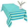 thumbnail image 2 of Modern Striped Table Cloth Waterproof Tablecloths, Geometric Abstract Minimalist Tablecloth Dining Table Cover for Kitchen Party Tabletop Outdoor, Rectangle Tablecloth 54x108 Inch, 2 of 9