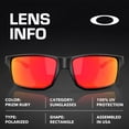 thumbnail image 4 of Oakley OO9470 Gibston XL Rectangle Shaped Polarized Sunglasses for Men - Includes Official Eyewear Kit - Matte Black Frame with Prizm Ruby Lens, 4 of 5