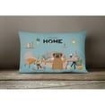 thumbnail image 4 of Brindle Mastiff Sweet Home Canvas Fabric Decorative Pillow, 4 of 4