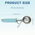 thumbnail image 2 of 2pcs Cookie Scoops, Ice Cream Scoop with Trigger for Baking Cookie Dough Kitchen Gadget, Blue, 2 of 6