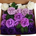 thumbnail image 2 of Rosas de espuma flor artificial ramo de rosas falsas hogar DIY decoración Gloria Rosa falsa de espuma, 2 of 9
