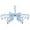 Blue, variant on Hewann Foldable Clothes Hanger Sock Drying Rack with 24 Clips - Rotatable, Foldable & Portable Clothes Hanger for Socks, Underwear & Baby Clothes - for Home Drying & Camping