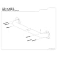 thumbnail image 3 of Kingston Brass GB1436ES Made To Match 36-Inch x 1-1/4-Inch O.D. Stainless Steel Grab Bar in Brushed, 3 of 5