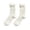 White1, variant on Women Embroidery Mid Calf Socks Crochet Ruffle Trim Crew Socks Fashion Sweet Ankle Socks White