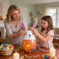 thumbnail image 4 of ERK Easter Decor Easter Inflatable Bunny Rabbit With Colorful Eggs Holiday Blow Up For Indoor Outdoor Garden Yard Porch Party, 4 of 5