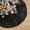 Black, variant on Lava 36 inch Christmas Tree Skirt Black Glitter Sequin Tree Skirts Christmas Decorations for Birthday Halloween Party Supplies
