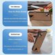 thumbnail image 5 of For iPhone 14 Case Compatible with MagSafe Kickstand PC TPU PU Phone Cover - Orange, 5 of 5