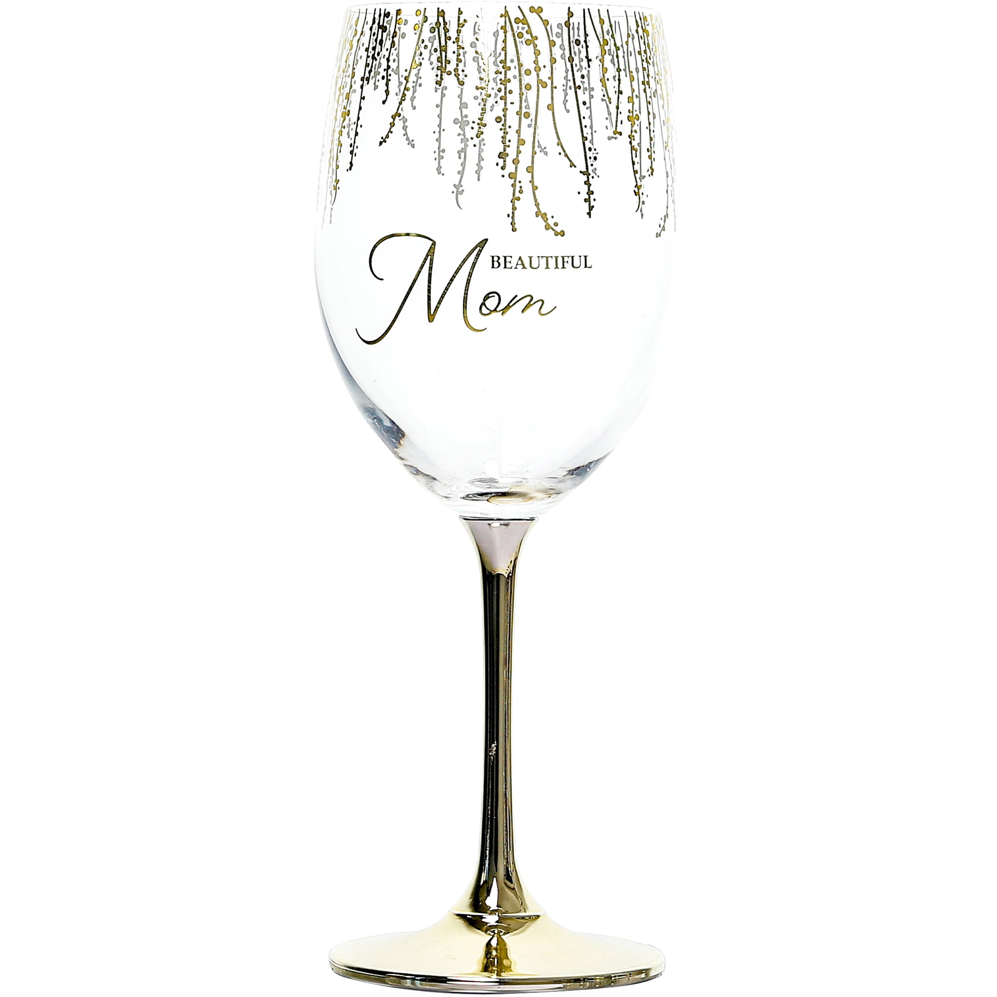 Mom - Gift Boxed 19 oz Crystal Wine Glass