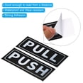 thumbnail image 4 of Unique Bargains Push Pull Door Sign 2'x5' PVC Adhesive Horizontal Pull Push Sticker Silver 4 Set, 4 of 6