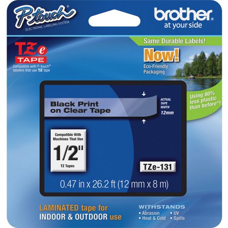 Laminated Tape Thermal Cartridge - Brother P-touch TZe Laminated Tape Cartridges