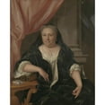 thumbnail image 3 of Philip van Dijk 12x14 Black Modern Framed Museum Art Print Titled - Portrait of Maria Van Citters (1684-1752), Wife of Caspar Adriaen Parduyn (1725 - 1753), 3 of 5