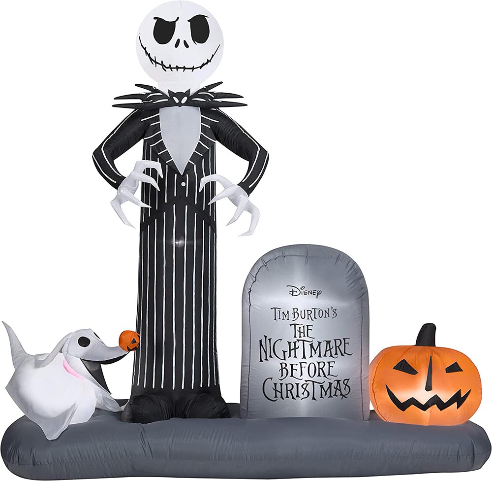 Halloween Airblown Inflatable Nightmare Before Christmas Jack & Zero