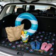 thumbnail image 2 of Jeiento Neon Gradient Paw Print Car Trunk Mat 29"x39", Washable Non Slip All Weather Trunk Protector Pet Dog Car Decor, 2 of 7