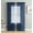 Navy Blue, variant on THD Essentials Sheer Voile Window Treatment Rod Pocket Curtain Panels - Pair