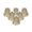 Mouton - 6 Pack, variant on Royal Designs, Inc. Empire Chandelier Shade with Flame Clip Fitter, CS-101AGL, Antique Gold, 2 x 3.5 x 3.15