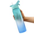 thumbnail image 3 of Botella de agua deportiva de 32 oz, marcas de tiempo y con botellas de pajitas, botella de agua para estudiantes BANYUO  Hogar, 3 of 4