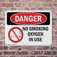 thumbnail image 4 of (2 Pack) No Smoking Oxygen In Use OSHA Danger Sign 24 Inch X 18 Inch Indoor / Outdoor Rust-Free Aluminum Metal Signs for Workplace, Workshop, and Construction Site, Made in the USA, 4 of 8
