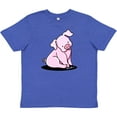 thumbnail image 3 of Inktastic Sitting Pig Youth T-Shirt, 3 of 5