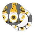 thumbnail image 2 of Honeii Bee Kind Pattern Bar Stool Covers-Round Stools Seat Covers, Washable Stool Cushion Slipcover Elastic Bar Chair Covers-12 inch, 2 of 7