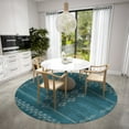 thumbnail image 2 of Addison Rugs Yuma Blue Transitional Southwest 8' x 8' Area Rug Blue AYU33, 2 of 8